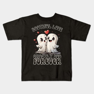 Bootiful Love Ghostly Duo Forever Kids T-Shirt